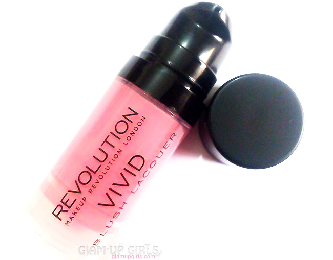 Makeup Revolution Vivid Blush Lacquer in Rush - Review and Swatches