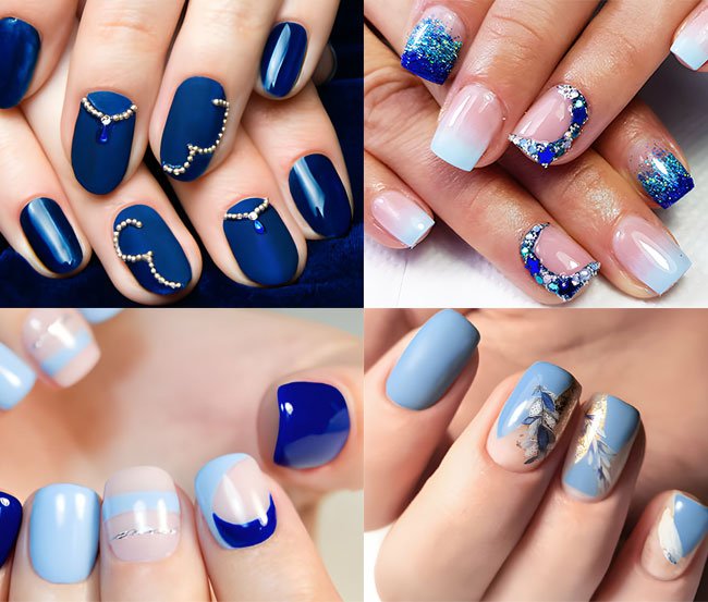 37 Blue Nail Art Ideas to Get You in Trend This year 37 Blue Nail Art Ideas to Get You in Trend This year